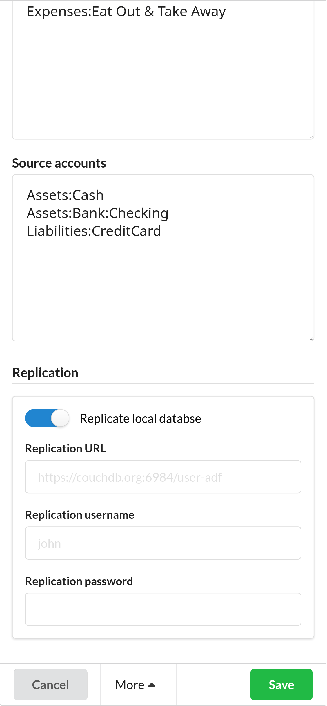 Replication Settings