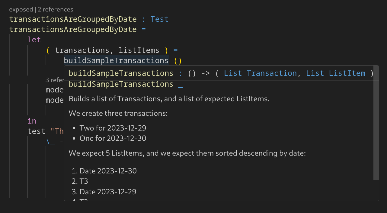 Rendered Doc Comment