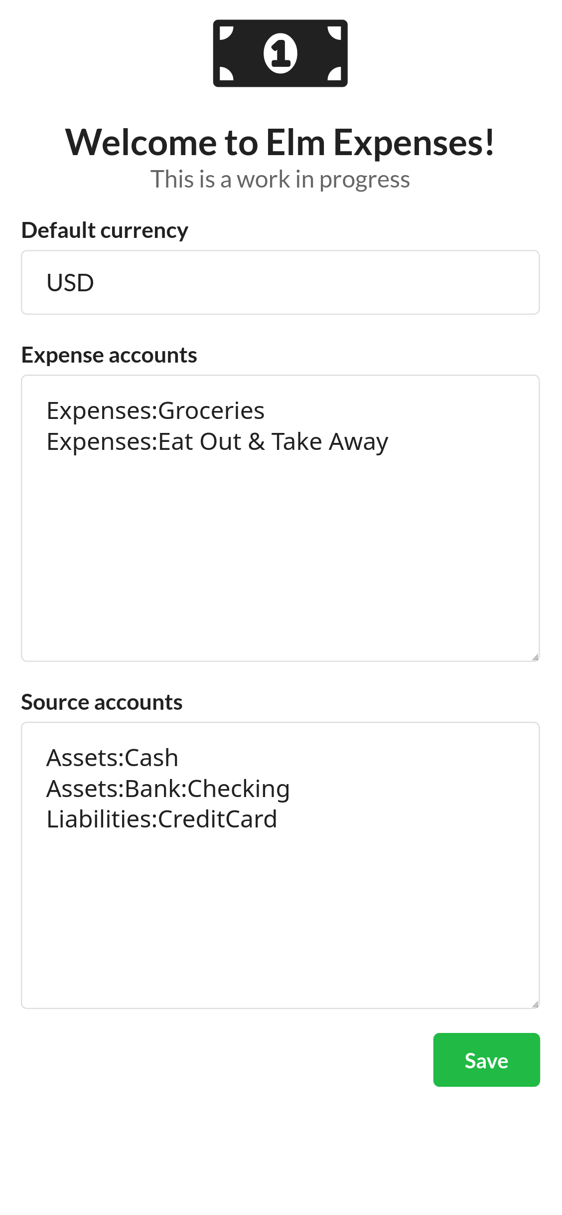 Welcome With Edit Settings